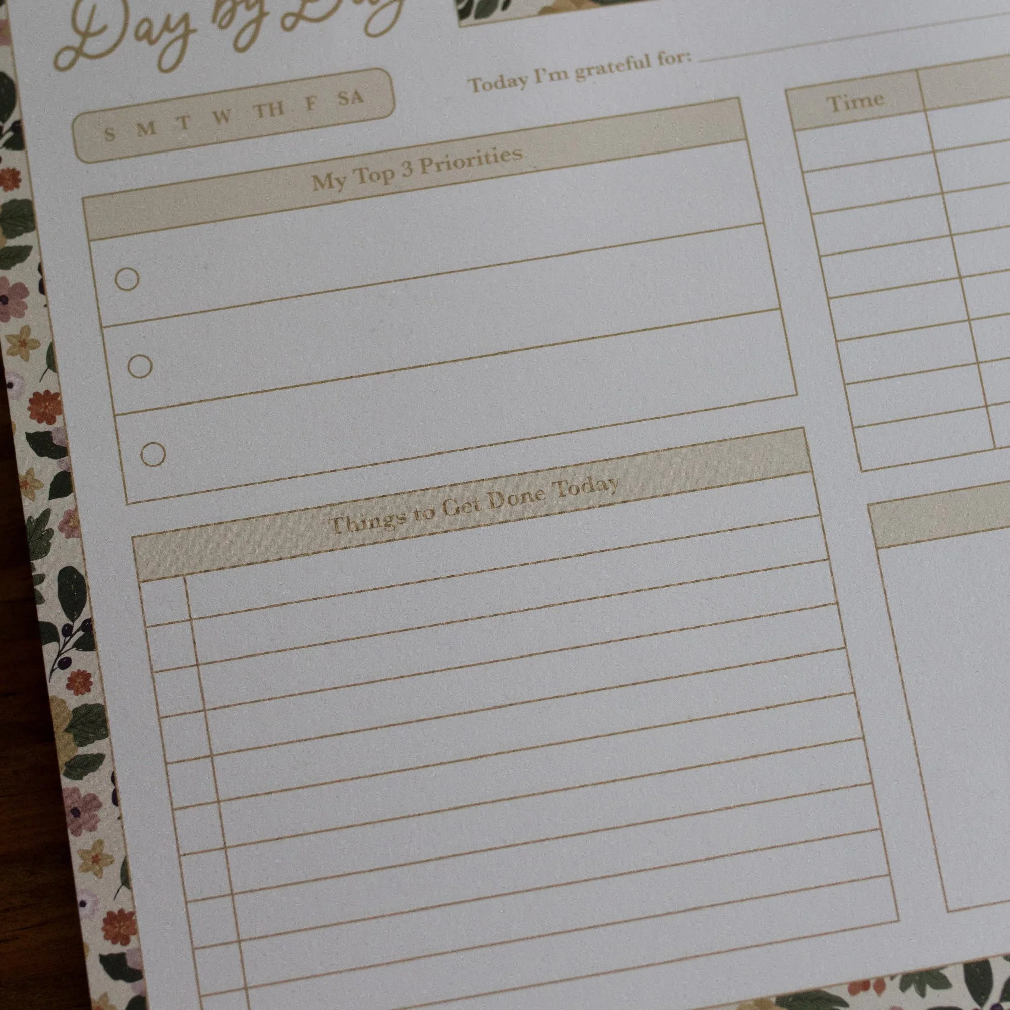 Day by Day Magnolia Floral Notepad - Image 3