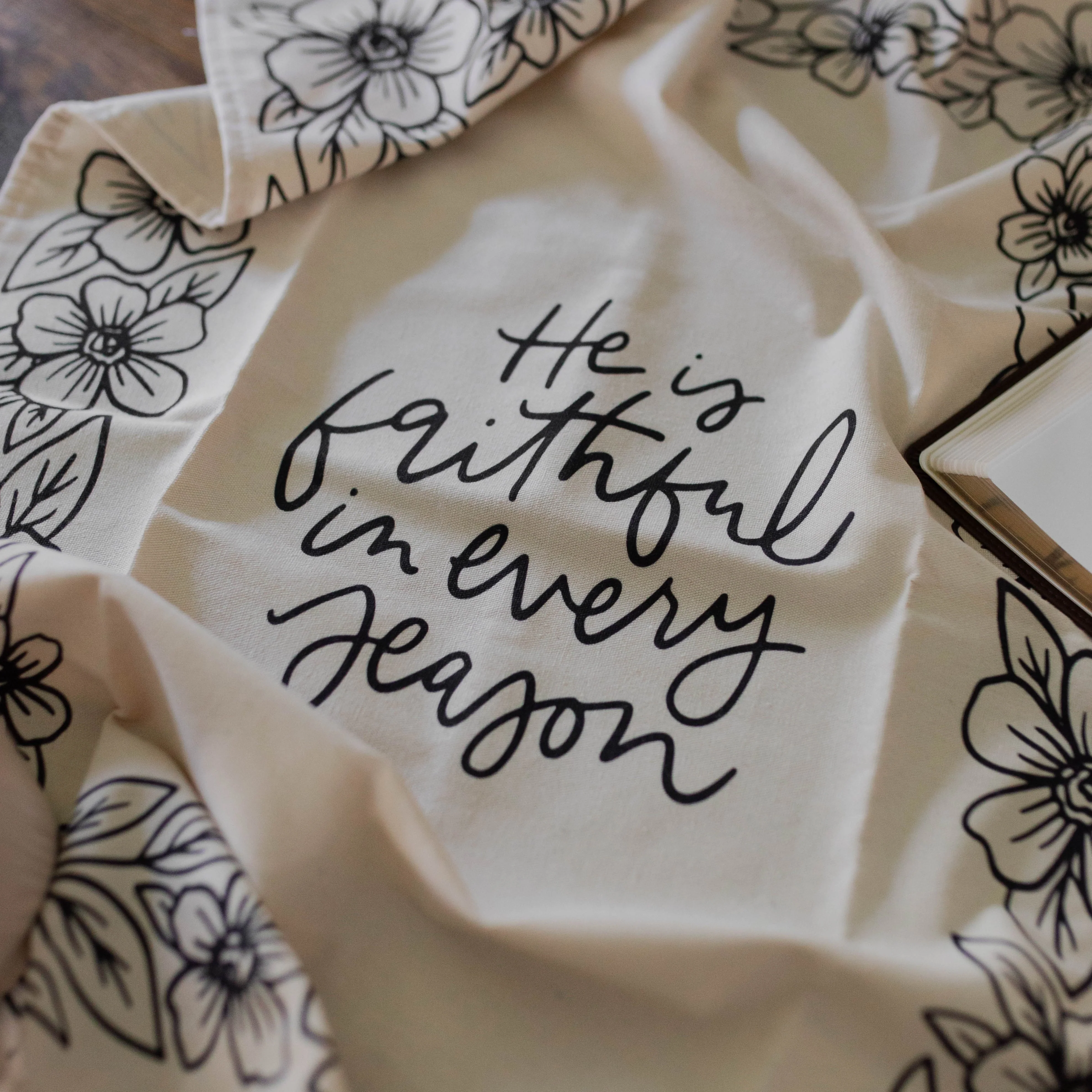 Faithful In Every Season Tea Towel - Image 2
