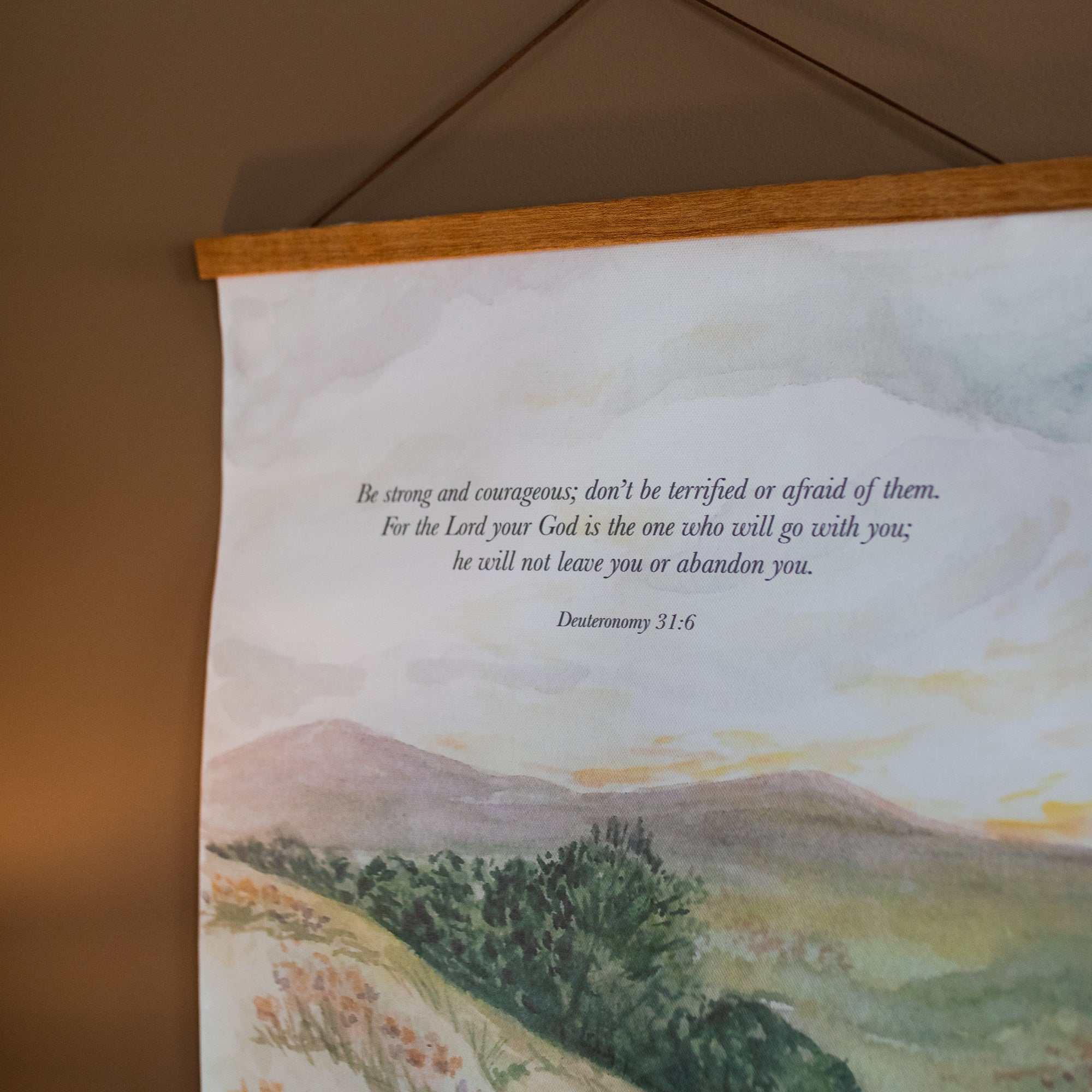 Field Watercolor Hanging Canvas - Image 2