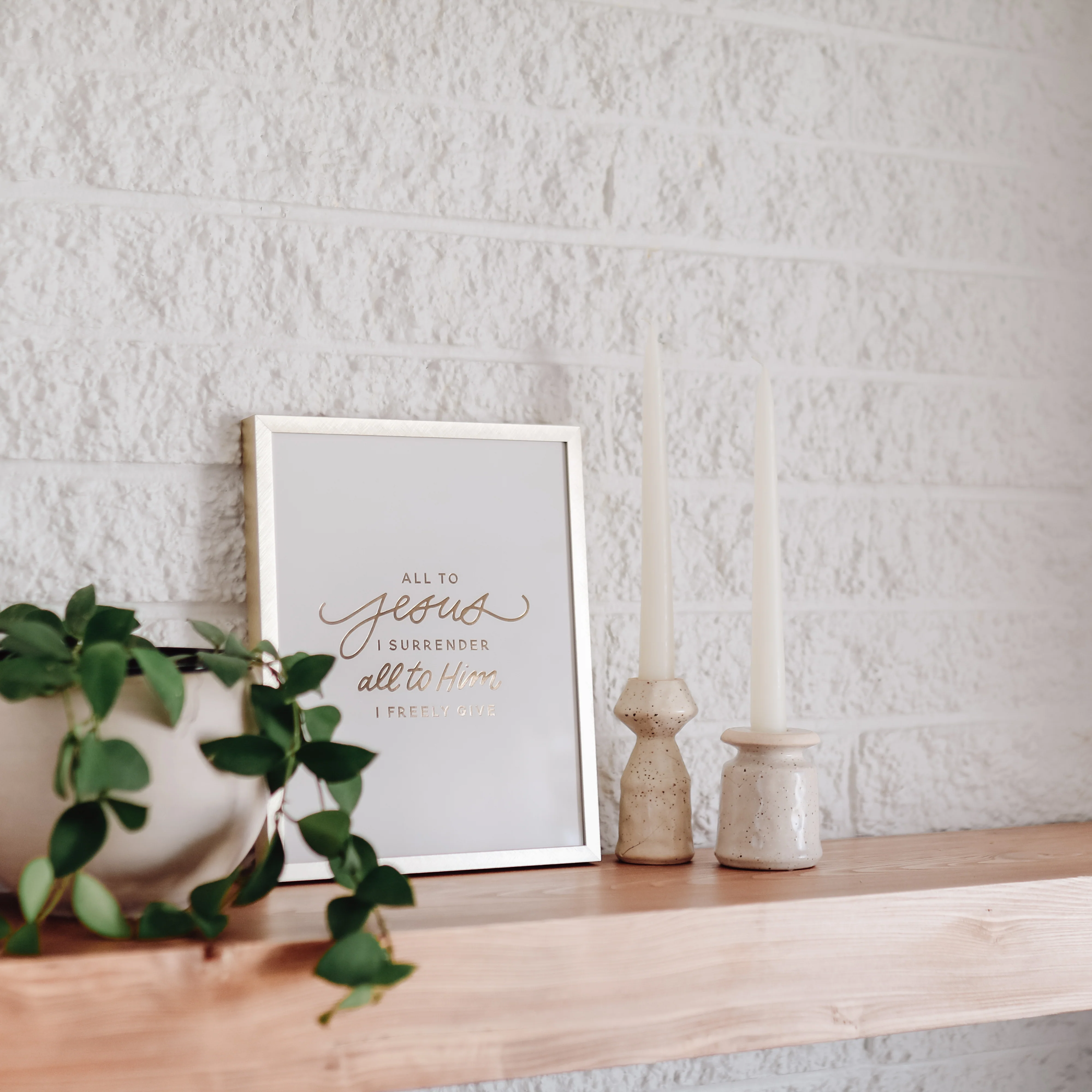 I Surrender Gold Foil Print - Image 4