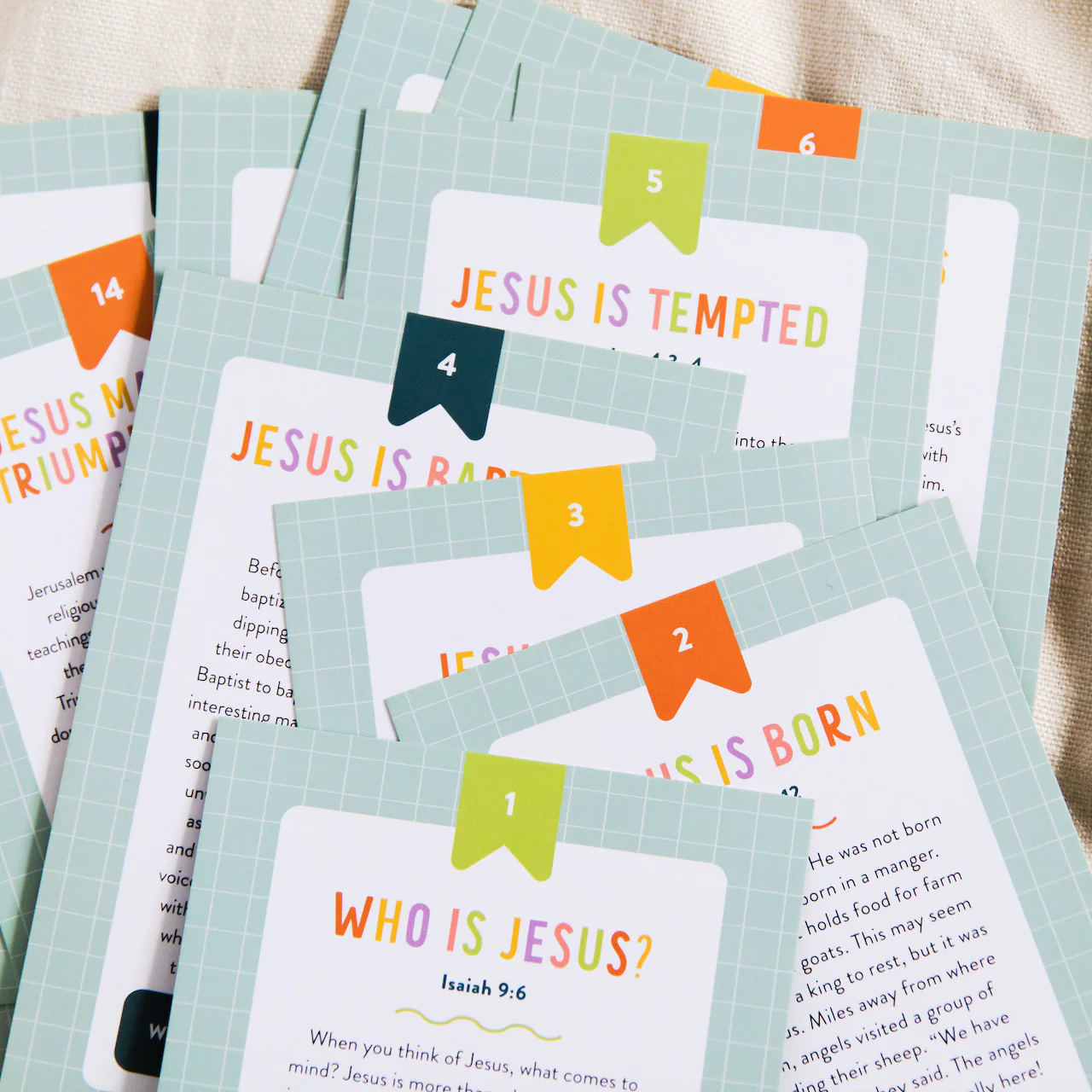 Life of Jesus Kids Cards Set - Image 4