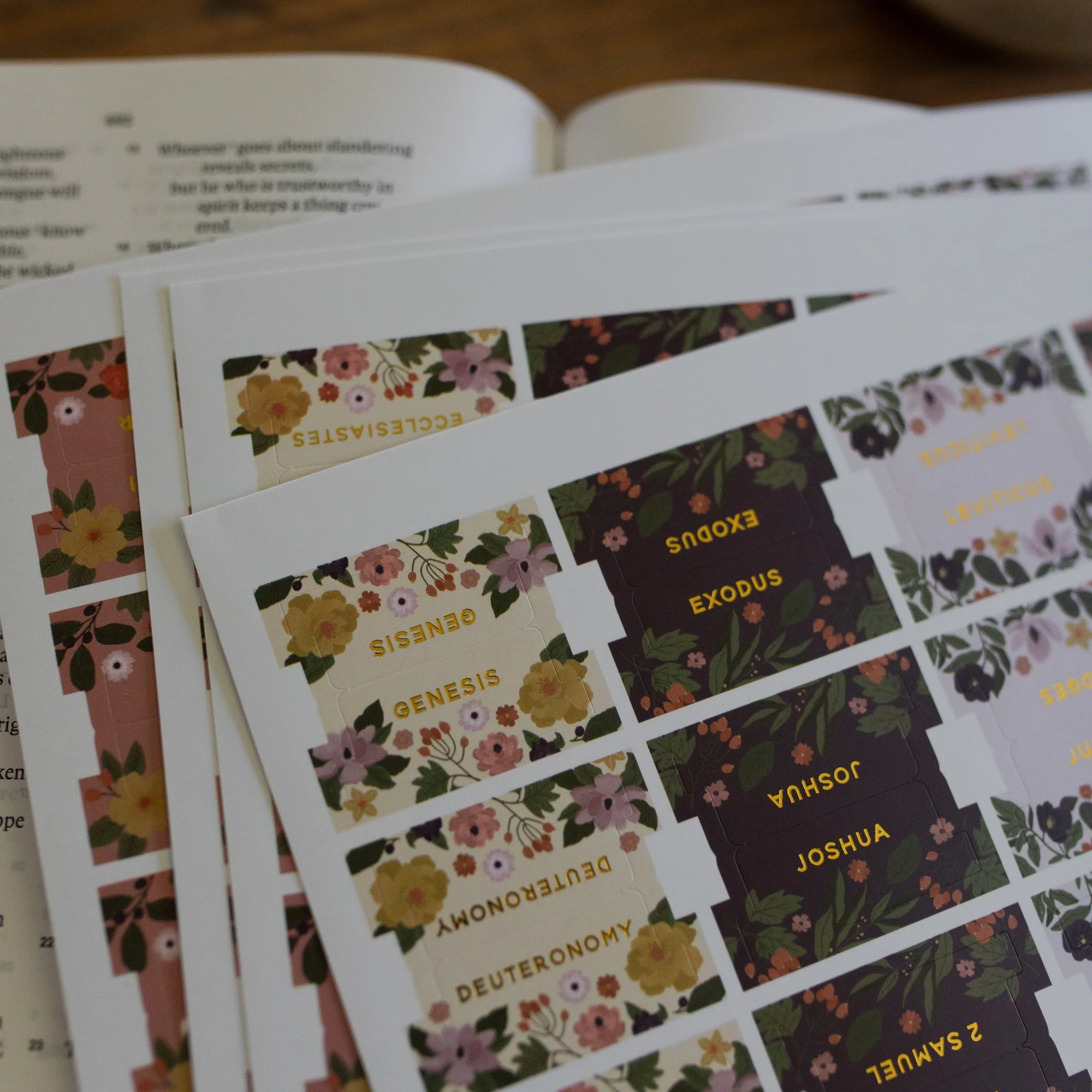 Magnolia Floral Bible Tabs - Image 3
