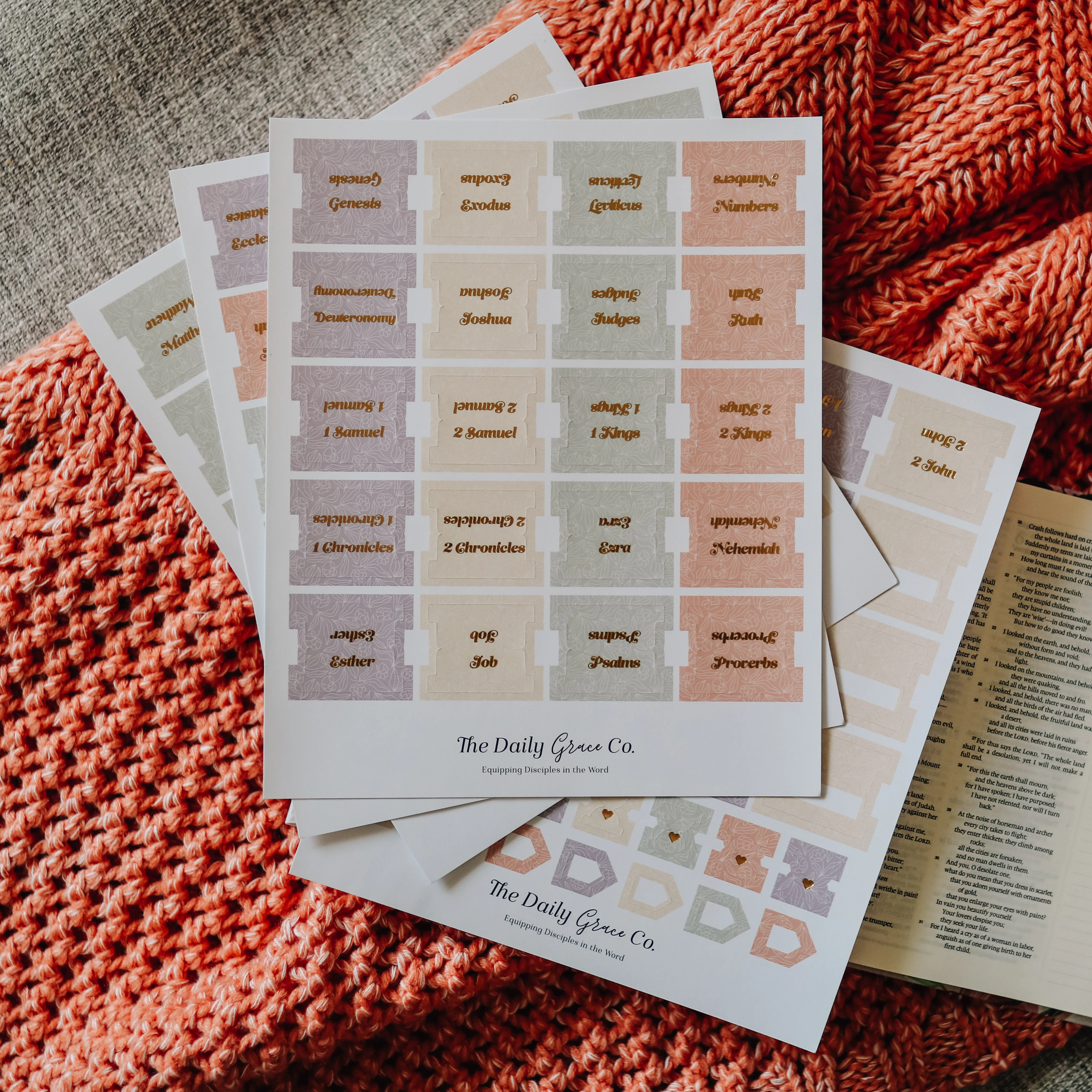 Pastel Floral Bible Tabs - Image 4