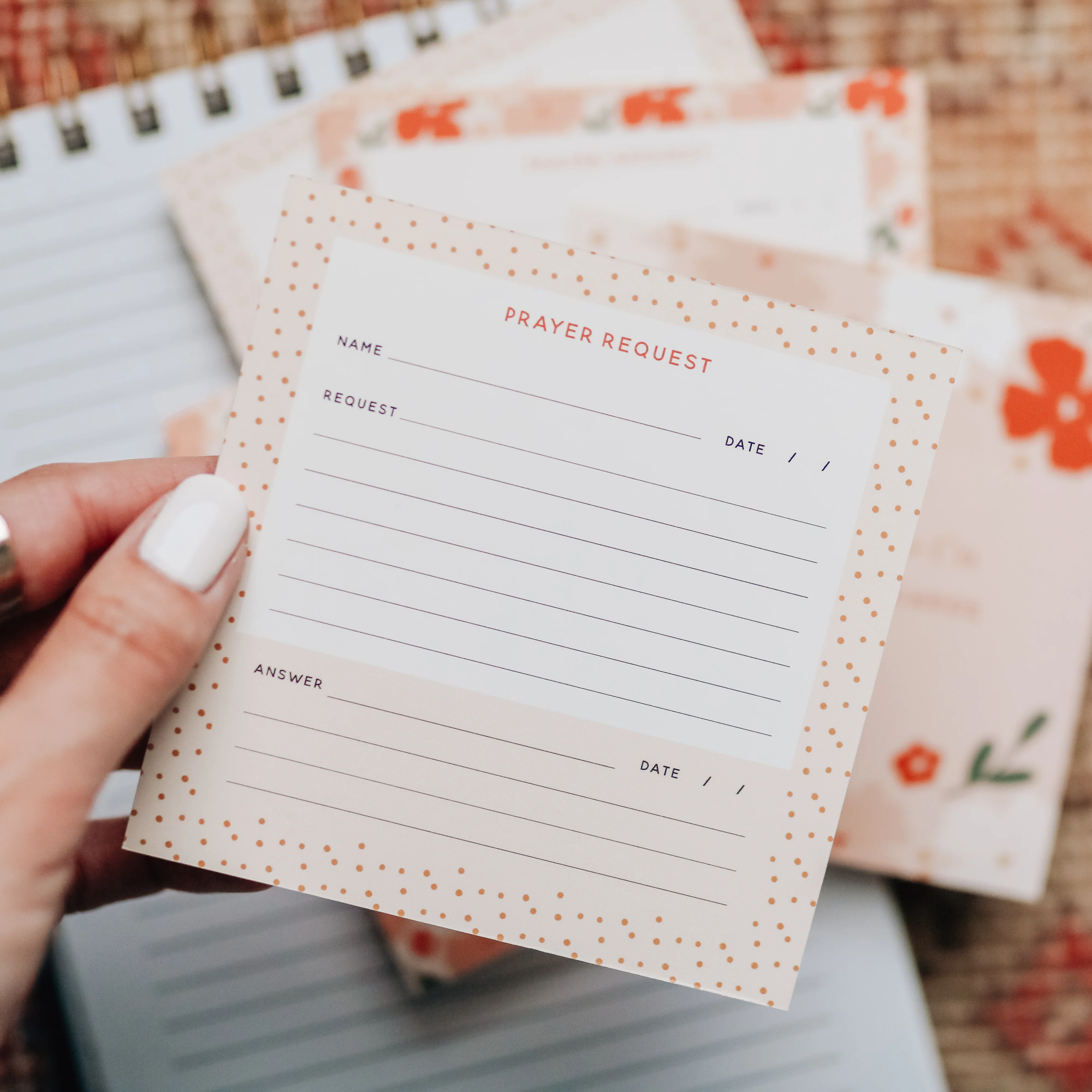 Prayer Request Cards - Summer Floral - Image 2