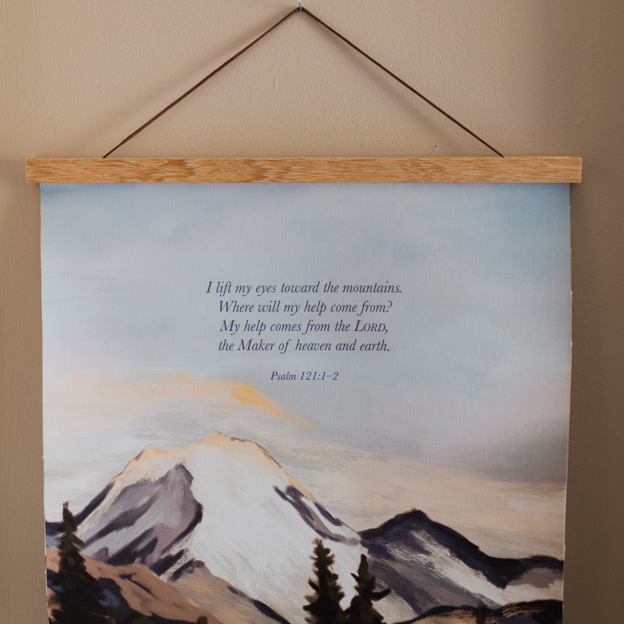 Psalm 121 | Mountain Hanging Canvas - Image 2