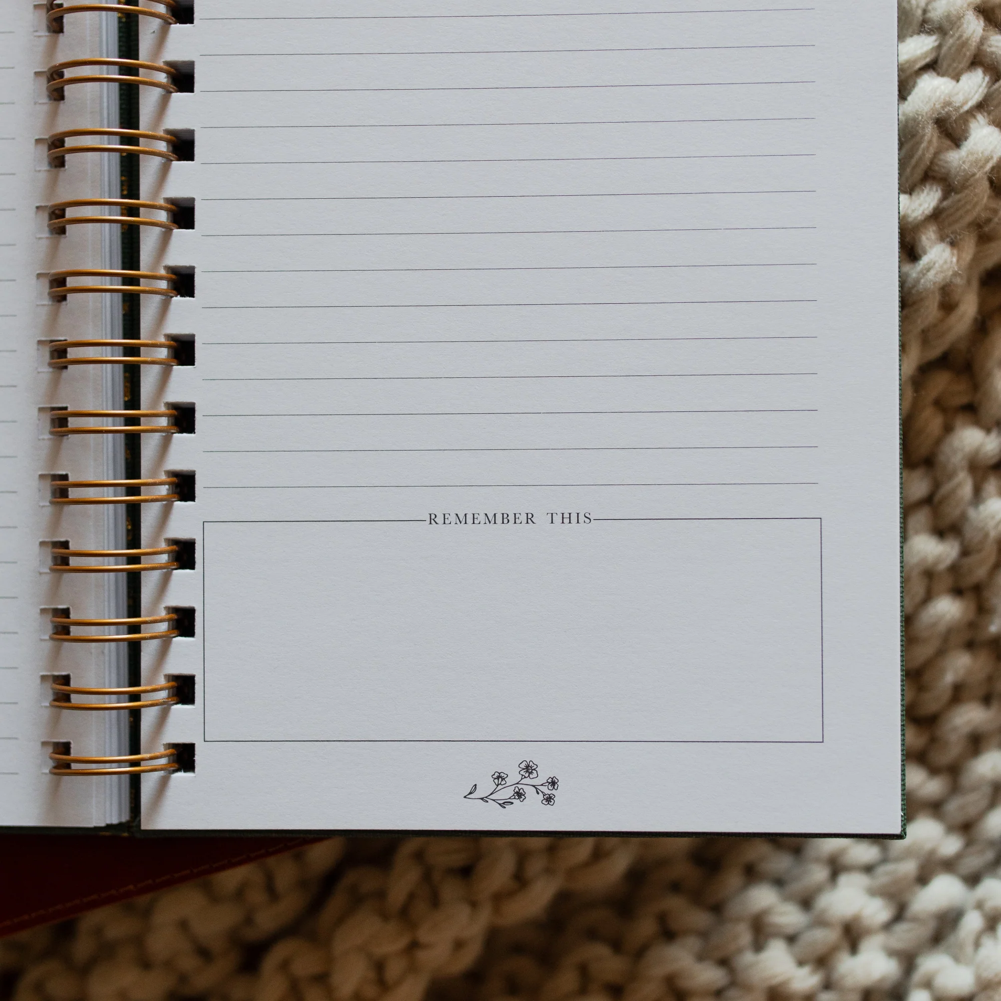 Sermon Notes Journal Green Floral - Image 4