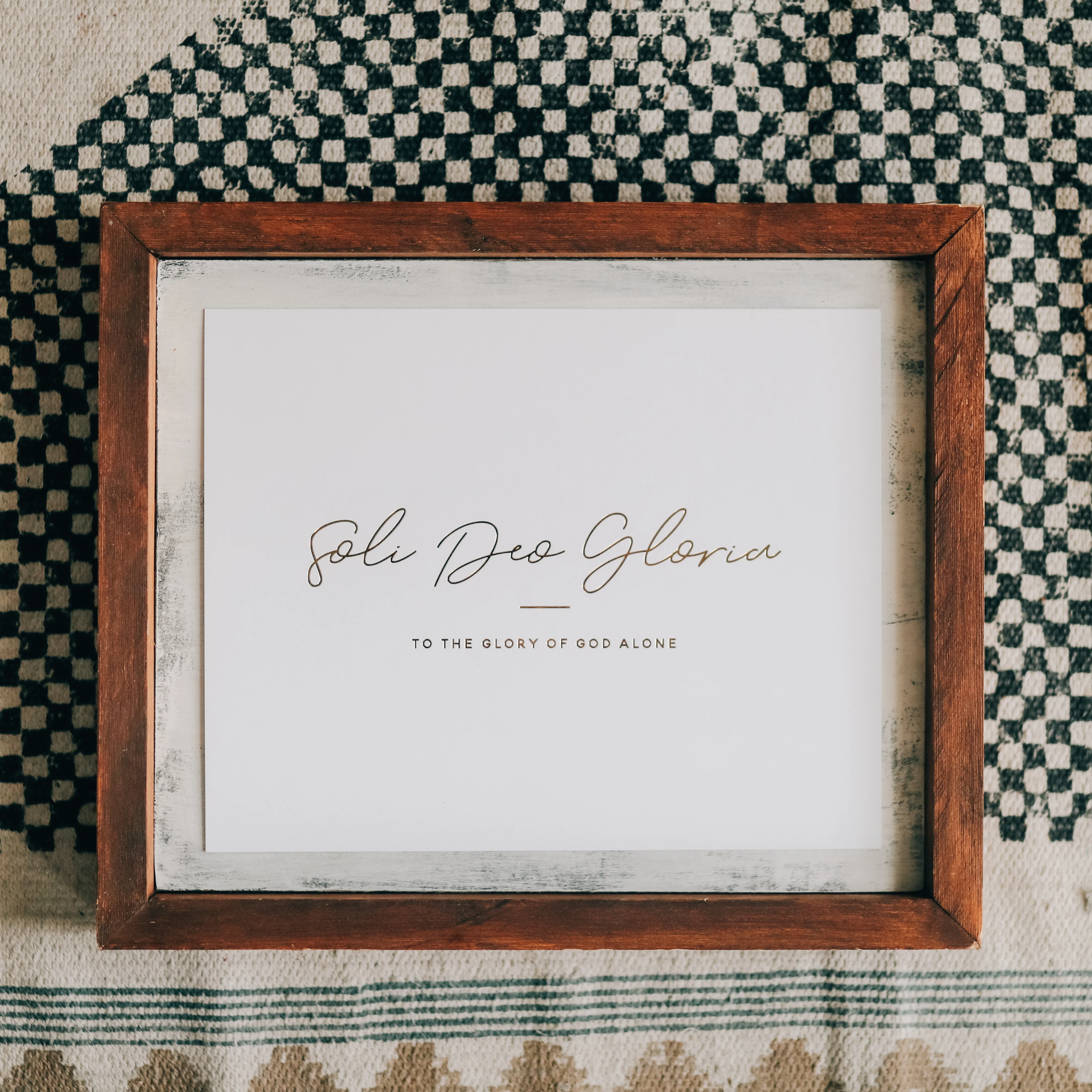 Soli Deo Gloria Gold Foil Print - Image 3