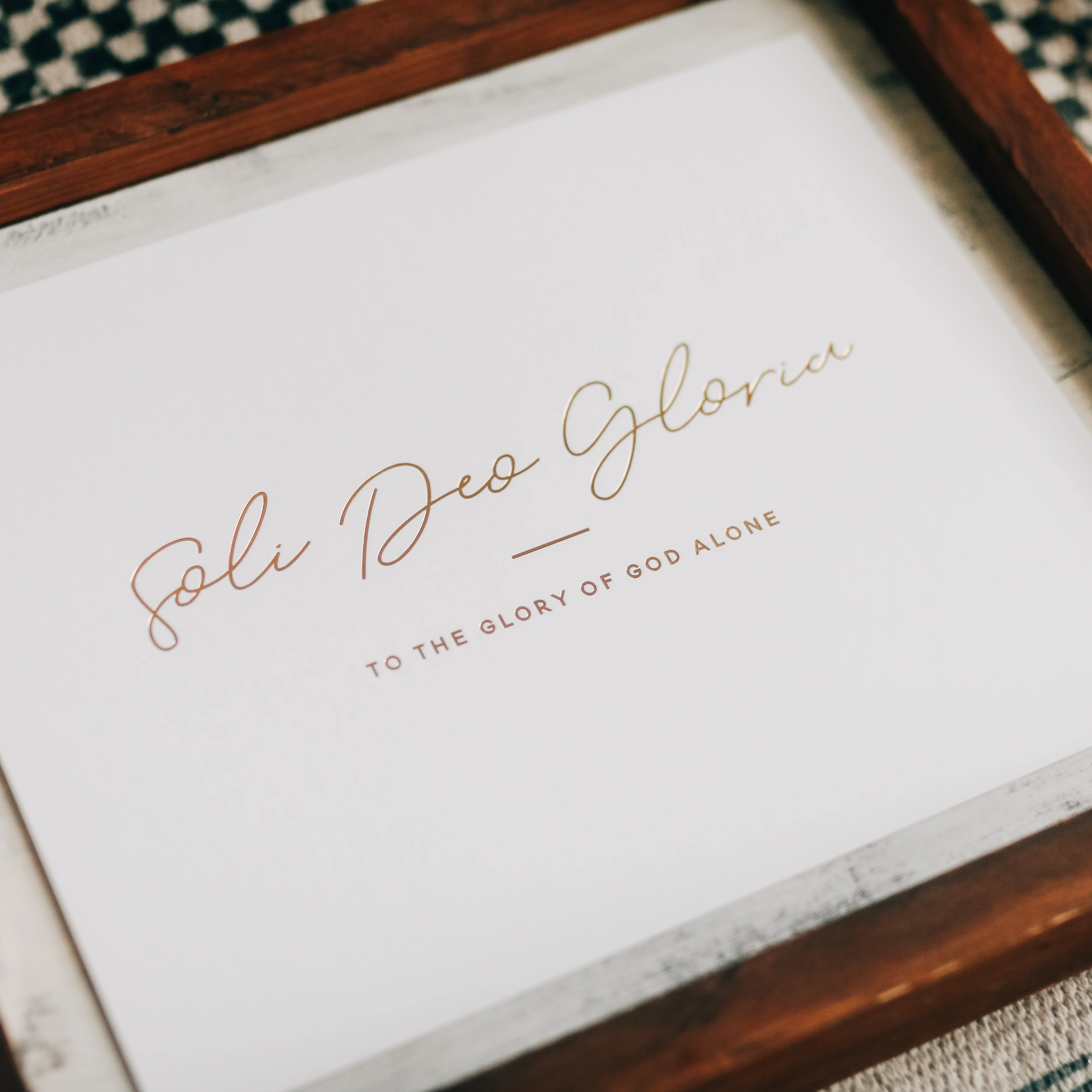 Soli Deo Gloria Gold Foil Print - Image 4