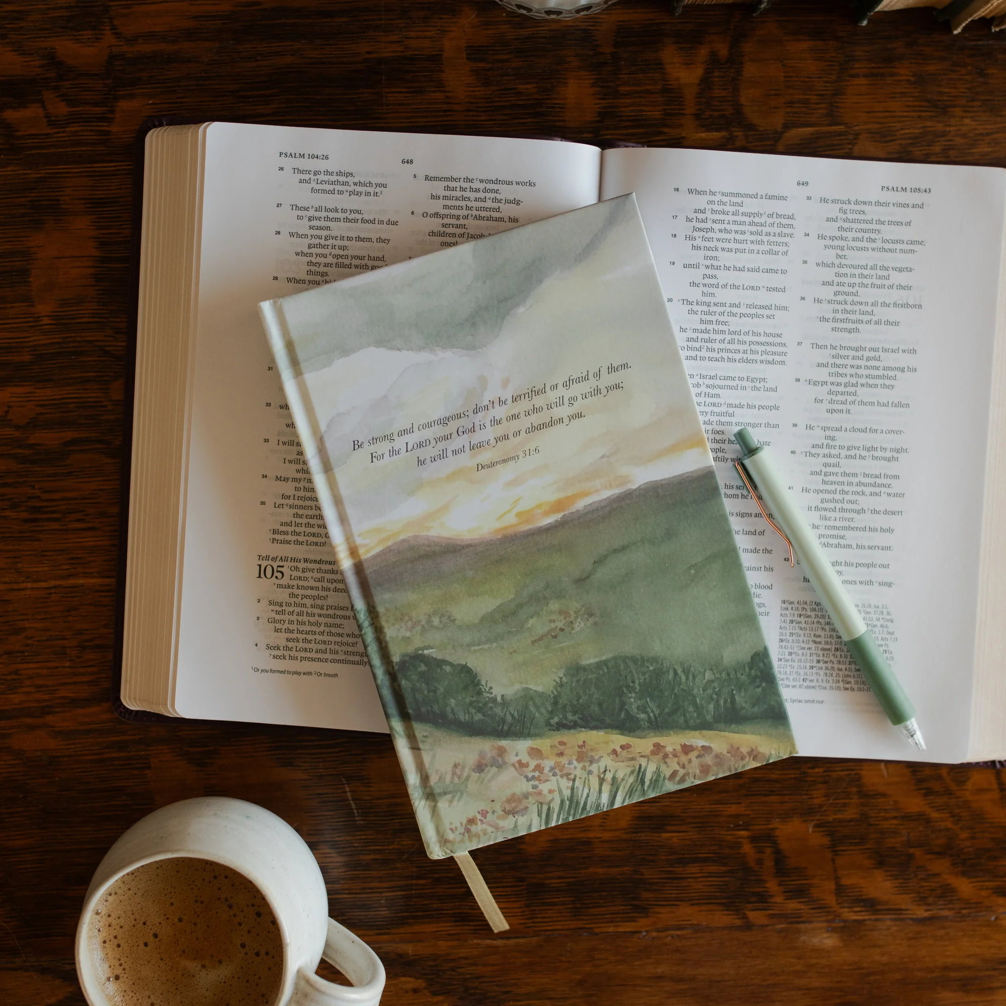 Early Access - Strong and Courageous Lined Journal - Image 5