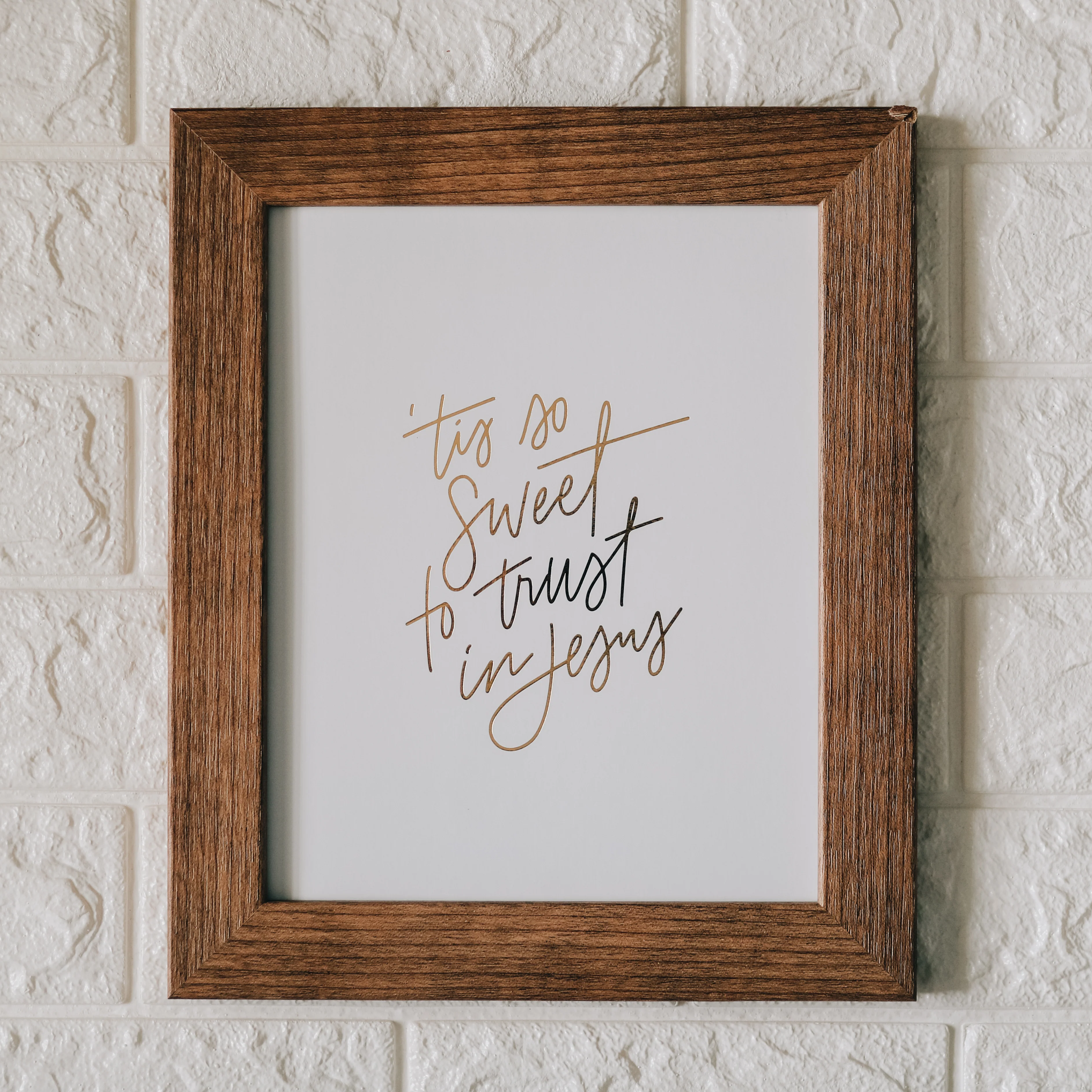 'Tis So Sweet Gold Foil Print - Image 6