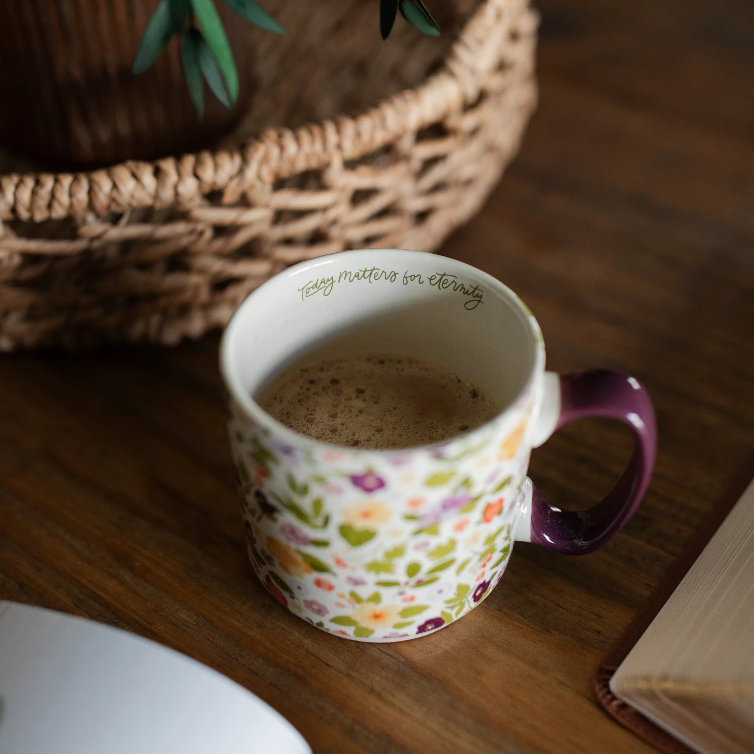 Today Matters Magnolia Floral Mug - Image 2