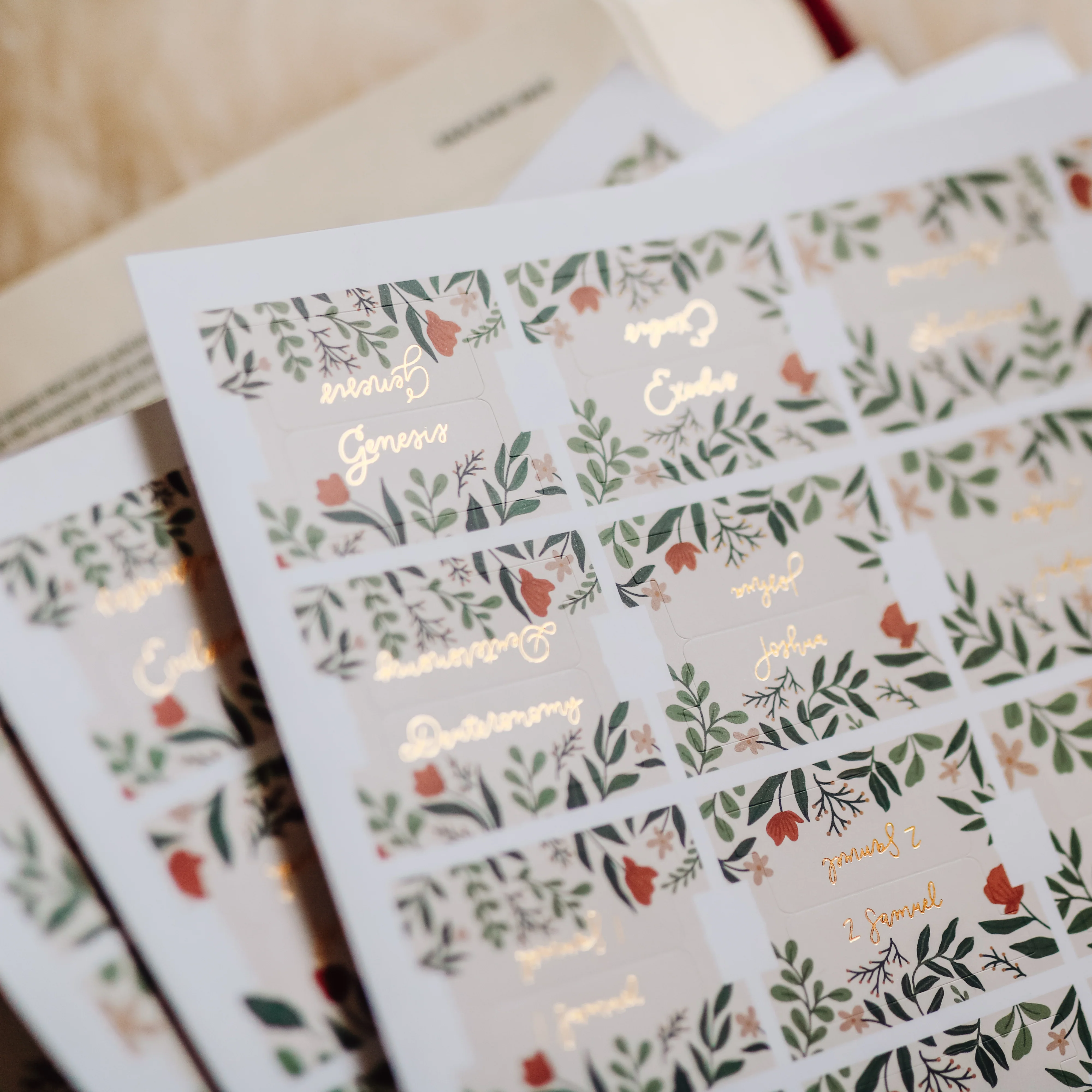Rust Floral Bible Tabs - Image 3