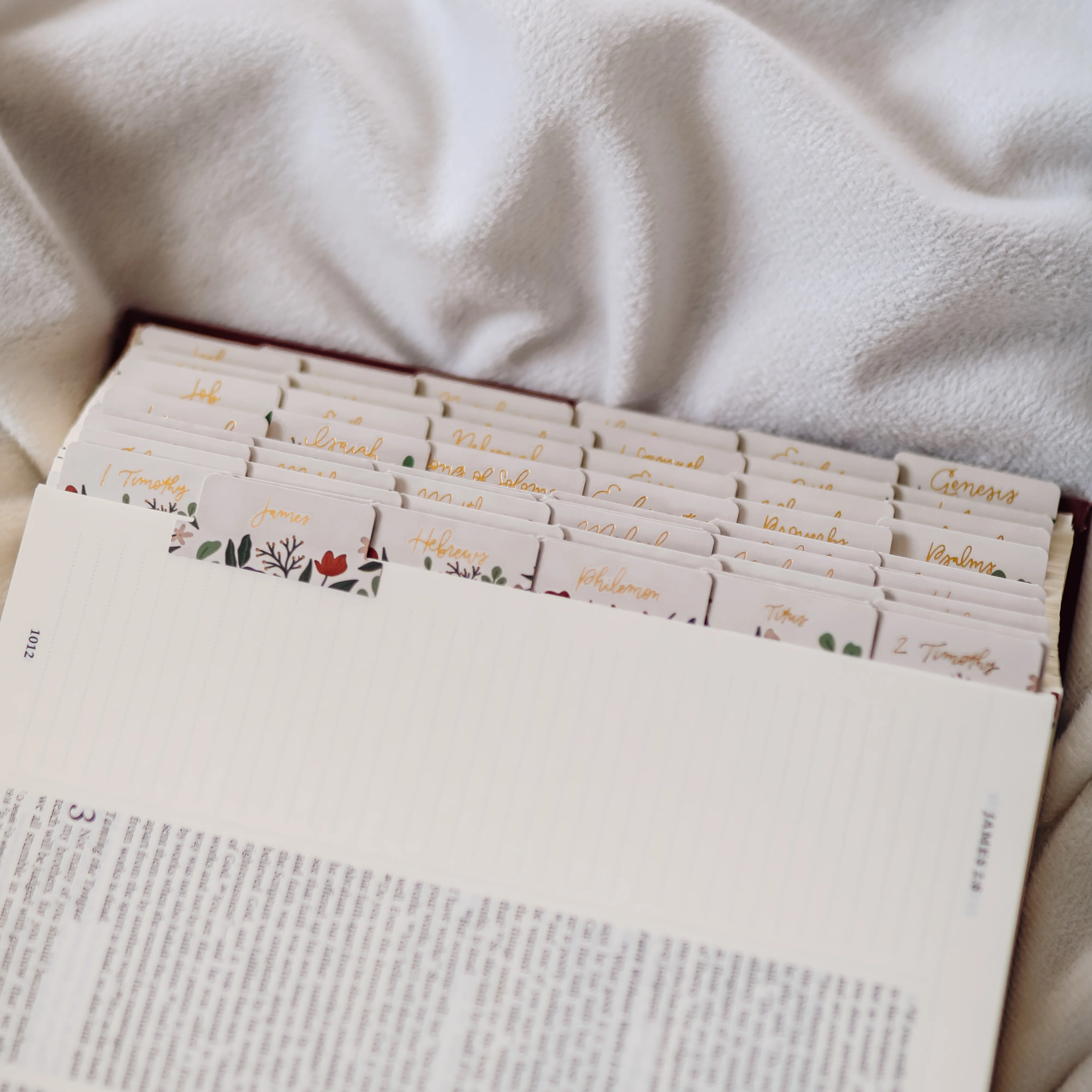 Rust Floral Bible Tabs - Image 5